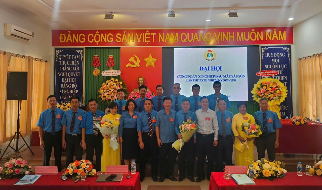 Đại hội Công đoàn Xí nghiệp Đầu máy Sài Gòn lần thứ XVIII nhiệm kỳ 2025 -2030: Nâng cao đời sống, vững bước phát triển