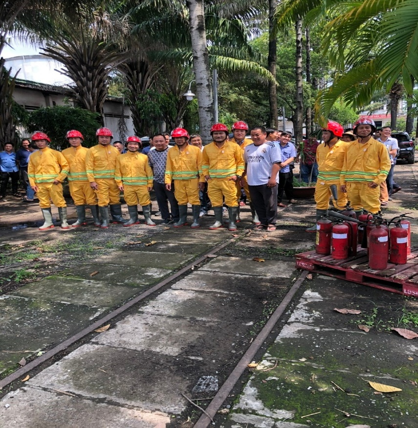 Xí nghiệp Đầu máy Sài Gòn tổ chức lớp tuyên truyền, huấn luyện và thực tập PCCC&CNCH năm 2025