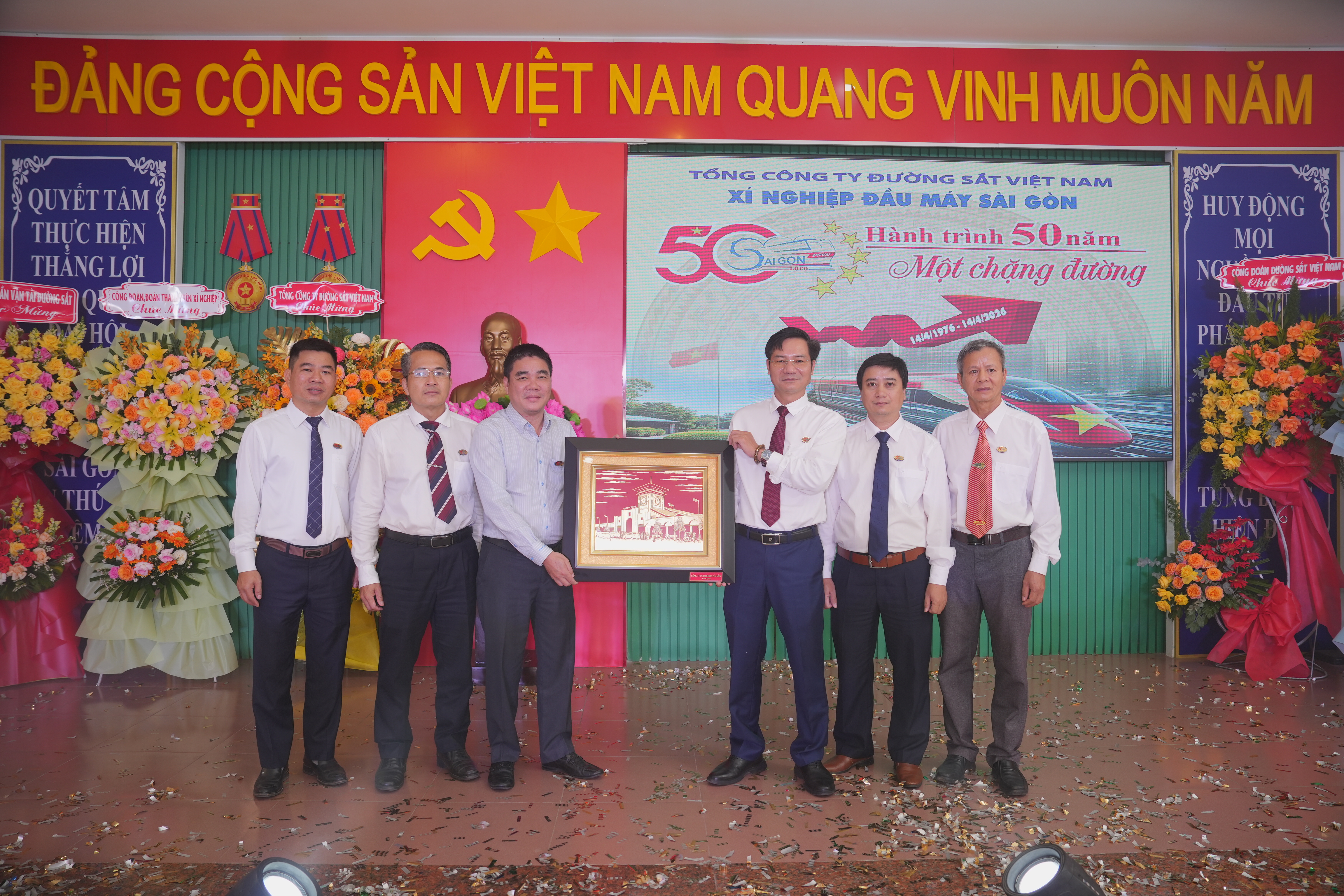Lễ kỷ niệm 50 năm ngày thành lập Xí nghiệp Đầu máy Sài Gòn - tự hào viết tiếp bản anh hùng ca trên những cung đường sắt